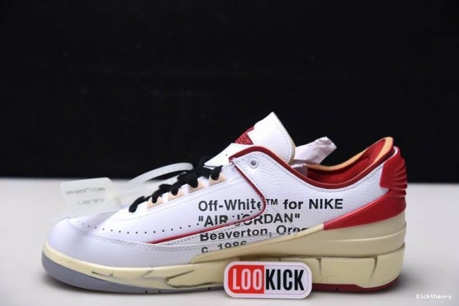 Kicktheory Jordan Red 2 SP Retro Low White DJ4375-106 Off-White 0626